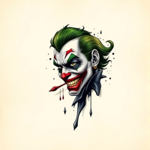 3D Joker Tattoo