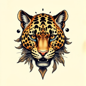 3D Leopard Tattoo