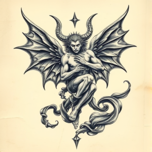 3D Lucifer Tattoo