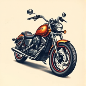 3D Motorcycle Tattoo