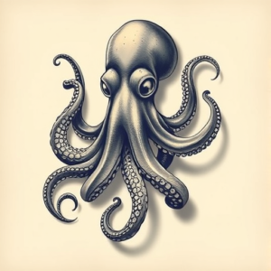 3D Octopus Tattoo