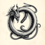 3D Ouroboros Tattoo