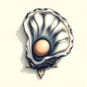 3D Oyster Tattoo