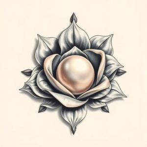 3D Pearl Tattoo
