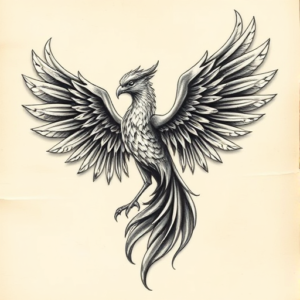 3D Phoenix Tattoo