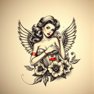 3D Pinup Tattoo