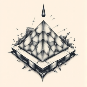 3D Pyramid Tattoo