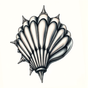 3D Shell Tattoo
