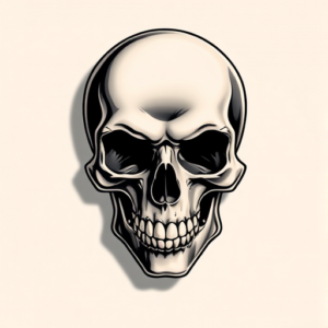 3D Skull Tattoo
