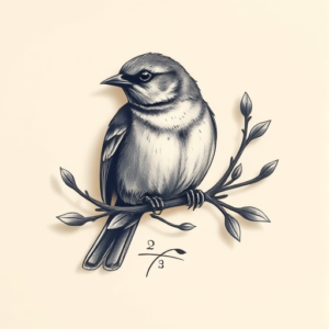 3D Sparrow Tattoo