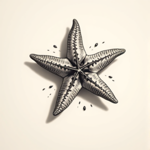3D Starfish Tattoo