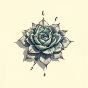 3D Succulent Tattoo
