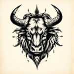 3D Taurus Tattoo