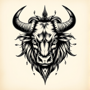 3D Taurus Tattoo