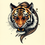 3D Tiger Tattoo