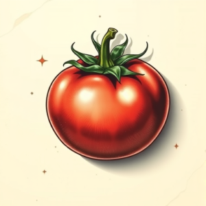 3D Tomato Tattoo