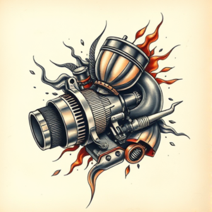 3D Turbo Tattoo