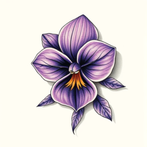 3D Violet Tattoo