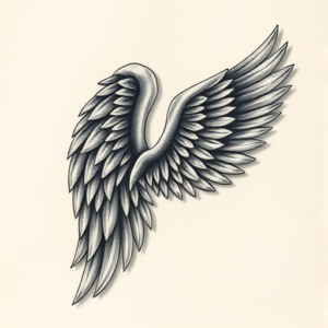 3D Wings Tattoo