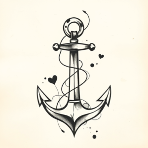 Abstract Anchor Tattoo