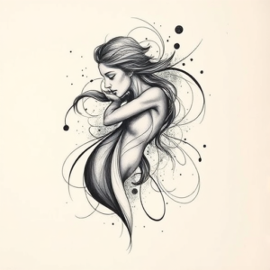 Abstract Artemis Tattoo