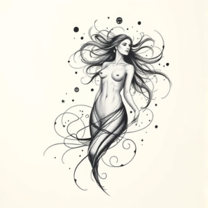 Abstract Athena Tattoo