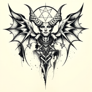 Abstract Baphomet Tattoo