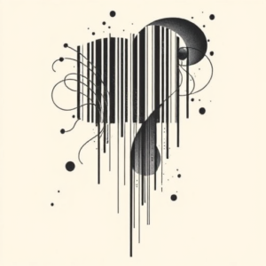 Abstract Barcode Tattoo