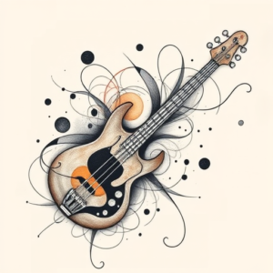 Abstract Bass Tattoo