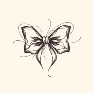 Abstract Bow Tattoo