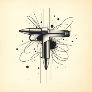 Abstract Bullet Tattoo