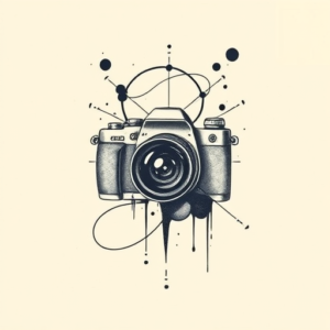 Abstract Camera Tattoo