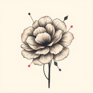 Abstract Carnation Tattoo