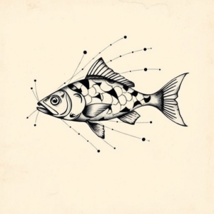 Abstract Catfish Tattoo