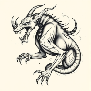 Abstract Cerberus Tattoo