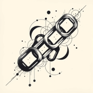 Abstract Chain Tattoo