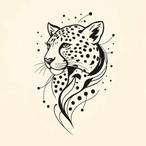 Abstract Cheetah Tattoo