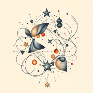 Abstract Christmas Tattoo