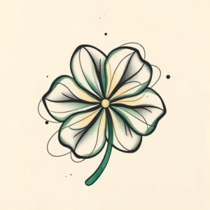Abstract Clover Tattoo