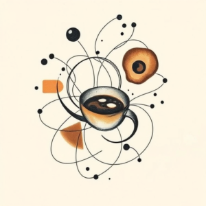 Abstract Coffee Tattoo