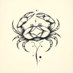 Abstract Crab Tattoo