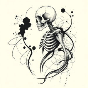 Abstract Death Tattoo