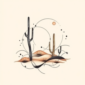 Abstract Desert Tattoo
