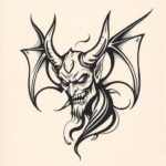 Abstract Devil Tattoo