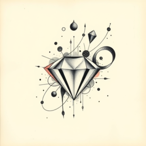 Abstract Diamond Tattoo