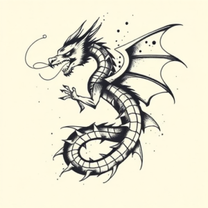 Abstract Dragon Tattoo