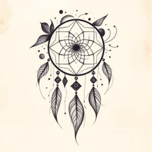 Abstract Dreamcatcher Tattoo
