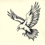 Abstract Eagle Tattoo