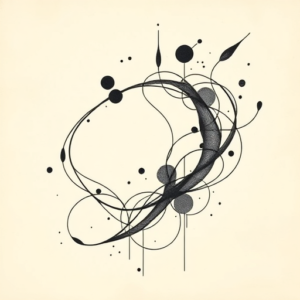 Abstract Fenrir Tattoo