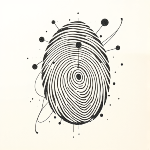 Abstract Fingerprint Tattoo
